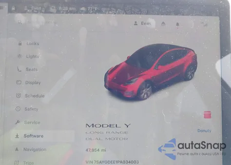 2023 Tesla Model Y Awd/Long Range Dual Motor All-Wheel Drive из США, поврежденный, VIN 7SAYGDEE1PA034003